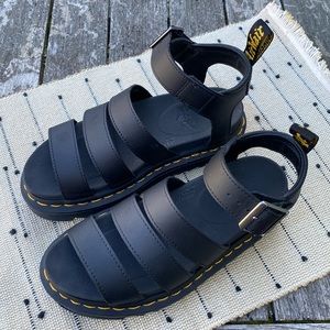 Dr Marten Blaire Hydro Leather Strap Sandals
